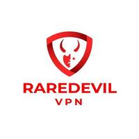 Shield Devil Security Logo Concept Vector Illustration