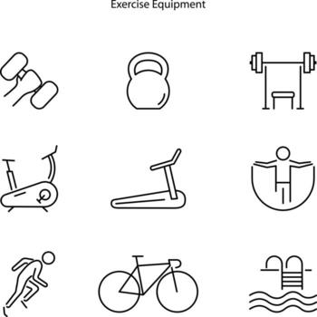 Exercising icon isolated on white background from activity and hobbies collection. Exercising icon trendy and modern Exercising symbol for logo, web, app, UI. Exercising icon simple sign. vector