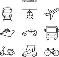 icono de transporte aislado sobre fondo blanco de la colección de transporte. icono de transporte moderno y moderno símbolo de transporte para logotipo, web, aplicación, ui. icono de transporte publico vector