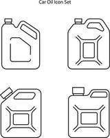 cambiar el conjunto de iconos de aceite de coche aislado sobre fondo blanco. cambiar el icono de aceite de coche moderno y moderno cambiar el símbolo de aceite de coche para logotipo, web, aplicación, ui. Cambiar icono de aceite de coche signo simple. vector