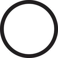 circle icon isolated on white background. circle icon thin line outline linear circle symbol for logo, web, app, UI. circle icon simple sign. vector