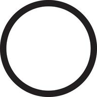 circle icon isolated on white background. circle icon thin line outline linear circle symbol for logo, web, app, UI. circle icon simple sign. vector