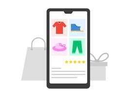 tienda online de moda vector