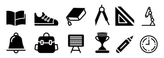 School Icons Pack,Education in  school - thin line icons set. vector