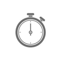 stopwatch icon.  flat design of timer symbol on white background. vector