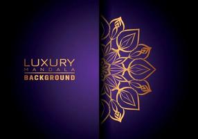 Luxury ornamental mandala logo background, arabesque style. vector