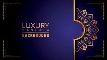 Luxury ornamental mandala logo background, arabesque style. vector