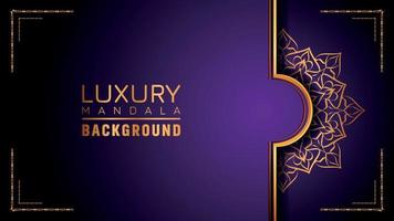 Luxury ornamental mandala logo background, arabesque style. vector