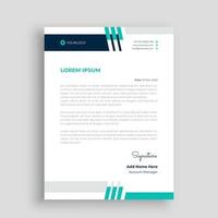 Professional letterhead design template vector