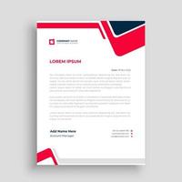 Professional letterhead design template vector