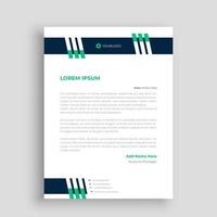 Professional letterhead design template vector