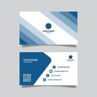 modern business card with layered frame concept, blue color, vector design graphic