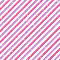 Valentines day diagonal striped pink and purple lines on white background vector