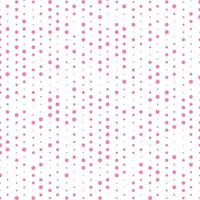 Polka dots pink color random pattern on white background vector