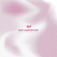 Abstract pink halftone on white background with hearts for valentines day, wedding card. vector