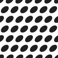 simple seamless pattern oval solid style monochrome grunge color vector