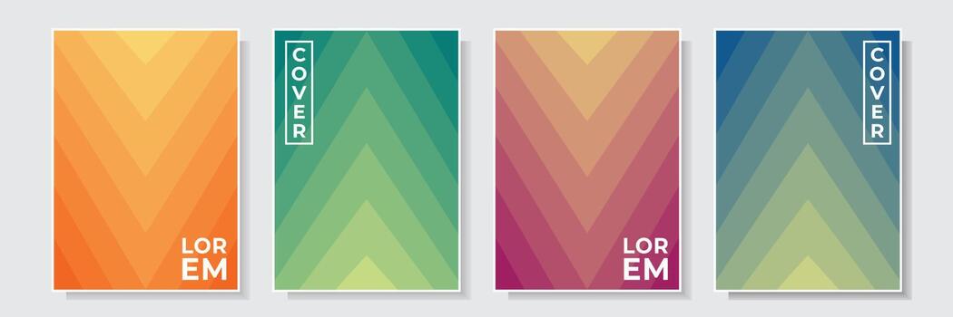 modern cover soft color gradation layered texture template design set collection background vector graphic