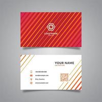 modern business card with line pattern texture gradation color style design vector graphic