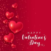 valentine day background with luxury love balloon