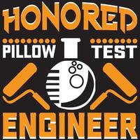 honored pillow test engineer vector