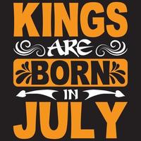 kings are born in July vector