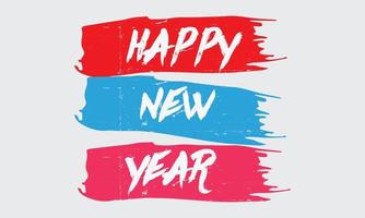 Happy New Year  text effect  Design vector