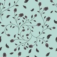 beautiful seamless pattern of floral abstract vector