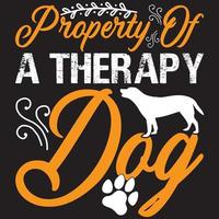 property of a therapy dog vector