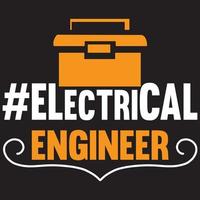 electrical engineer t shirt design vector