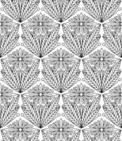 WHITE BACKGROUND WITH VECTOR VINTAGE FLORAL PATTERN