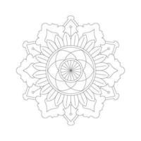 Easily editable and resizable floral mandala vector