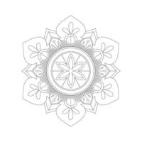 Easily editable and resizable floral mandala vector