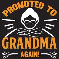 promoted to grandma again vector