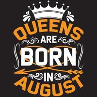 queens are born in august vector