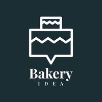 Bakery idea logo design vector