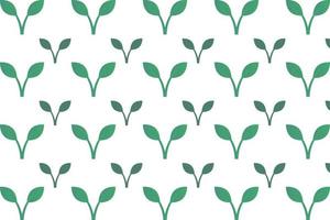 Abstract Seedling Pattern Background vector