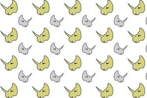 Centrosaurus Dinosaur Head Pattern Background vector