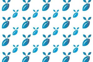 Abstract Seed Sprouting Pattern Background vector