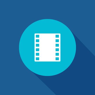 movie, film, cinema vector icon symbol for website and mobile app