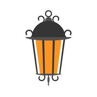 Street lamp in flat style isolated on white background. Vector. vector