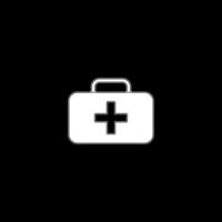Medical case white color icon vector