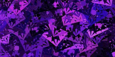 Light Purple vector template with triangle shapes.