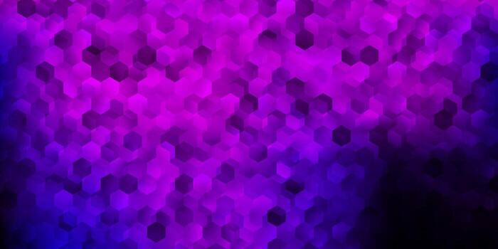 Light purple vector pattern with hexagons.
