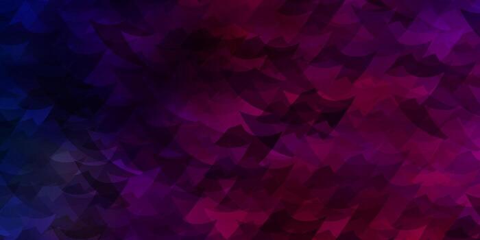 Fondo de vector azul claro, rojo con líneas, triángulos.