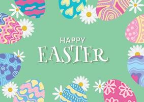 cute elements easter day wallpaper for easter day vector