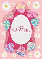 cute background for easter day vector