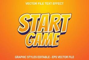 game text effect with orange gradient background. design for the brand. vector