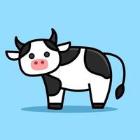 cute cow cartoon illustration design. designs for stickers. vector