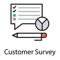 conceptos de encuestas a clientes vector