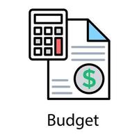 Trendy Budget Concepts vector